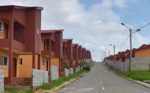 Vue d'ensemble des 83 villas pour les agents de la lonaci