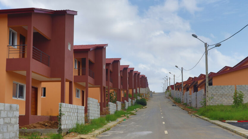 Vue d'ensemble des 83 villas pour les agents de la lonaci